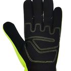 Hi Visibility Green Mechanics Wear Gloves With Reflective Printing