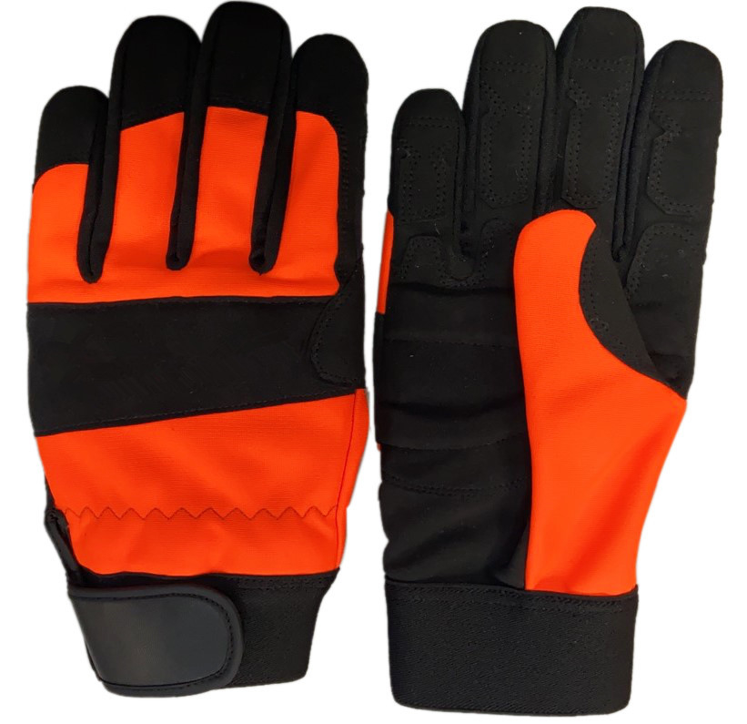 EN ISO 11393-4 2019 Class 0 Chainsaw Safety Gloves For Forestry Industry